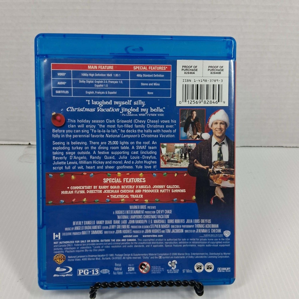 National Lampoon's Christmas Vacation Blu-ray Chevy Chase Holiday Comedy Movie - Picture 2 of 4